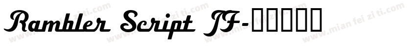Rambler Script JF字体转换